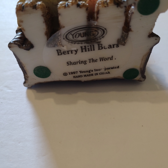 Berry Hill Bears Sharing the Word Young's Inc Girl Bears Reading the Bible - Picture 2 of 6